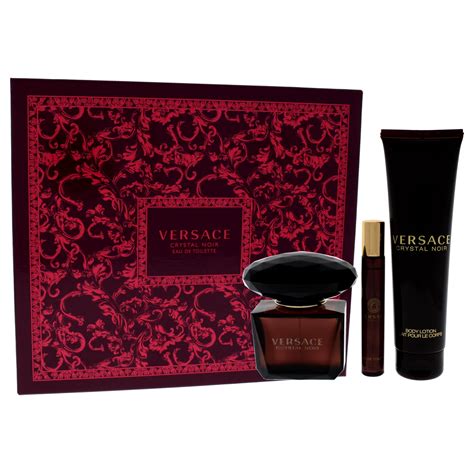 versace crystal noir perfume gift set|crystal noir parfum.